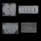 AKOAK 4 Pcs Silicone Nail Carving Mold Candy Bear Jelly Carving Geometric Model Phototherapy Glue Filling Mold DIY Nail Art Tools...