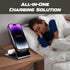 4 in 1 Portable Wireless Charger Compatible with Foldable Wireless Charging Station Apple Device Multiple Devices iPhone Apple Watch AirPods 3 in ...