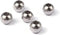 Fashewelry 100Pcs Stainless Steel Rondelle Round Spacer Beads 8mm Polished Smooth Metal Loose Ball Beads for Jewelry Making Hole: 3.5mm...