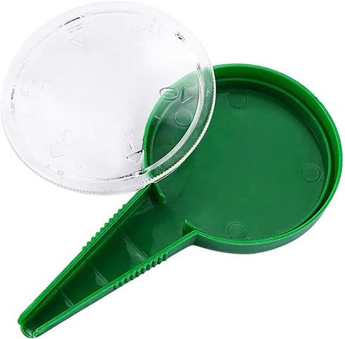 4-Pack Garden Hand Hold Adjustable Sowing Seeds Dispenser, Seedlings Dibber and Widger Hole Puncher Flower Plant Sow Traditional Sets...