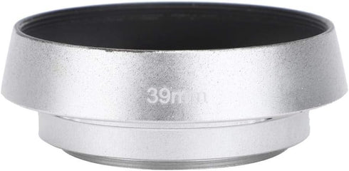 Camera Lens Hood, 2Pcs Aluminium Alloy Hollow Out 39 mm Lens Hood for Leica Camera, Silver...