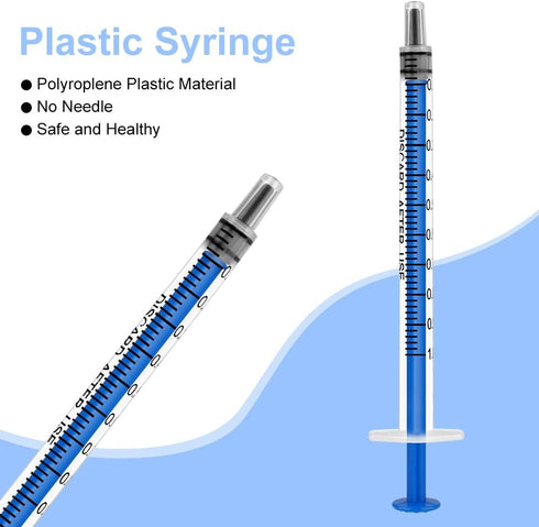 10 packs Plastic Syringes, 1ml Syringe for Liquid Ndividually Sealed Syringes Without Needles for Oral Syringe Baby Medicine Syringe Colostrum Col...