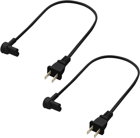 2-Pack - Extra Short Power Cord Compatible with Sonos Era 100 and Era 300 Speakers (Black - 19.5 Inches)...