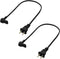 2-Pack - Extra Short Power Cord Compatible with Sonos Era 100 and Era 300 Speakers (Black - 19.5 Inches)...