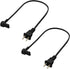 2-Pack - Extra Short Power Cord Compatible with Sonos Era 100 and Era 300 Speakers (Black - 19.5 Inches)...