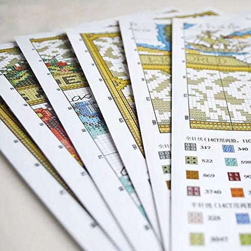 The Flower vases Crafts 14CT Counted Cross Stitch Kit DIY 11CT Printed Stitch,Sets for Embroidery Kits Cross-Stitching (11ct Print Fabric)...