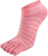 Toe Socks, 5 Pairs Women's Toe Socks for Running Cotton Five Finger Socks Athletic Walking...