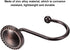 Rustproof Antique Decorative Shower Curtain Hooks, 12pcs Oil Rubbed Bronze Shower Curtain Ring Holders for Bathroom Shower Rods Curtains Home...