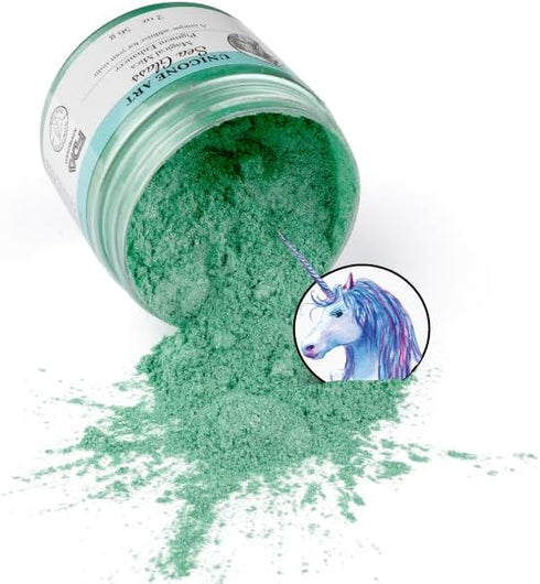 Sea Glass Mica Powder Pigment (56g) Multipurpose DIY Arts and Crafts, Cosmetic Grade, Soap,Resin Epoxy,Paint, Slime, Mold Making, Candle Making, N...