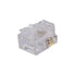 25 Pack RJ11 Plug 6P4C Phone Modular Telephone Cord Connector Adapter Crimp...