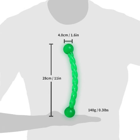 Ycozy Dog Chew Toys 11'' Long for Small/Medium Dogs/Aggressive Chewers, Rubber Puppy Dog Rope Toys Knot Dental Teething Toys Almost Indestructible...