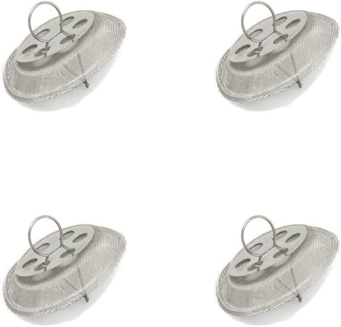 4 Pack Round Tea Strainer for Spout Inside, 1.52"" Diameter, Stainless Steel, Kettle Spout Filter - Insert Inside Spout of Teapot, Small, Silver...