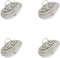 4 Pack Round Tea Strainer for Spout Inside, 1.52"" Diameter, Stainless Steel, Kettle Spout Filter - Insert Inside Spout of Teapot, Small, Silver...