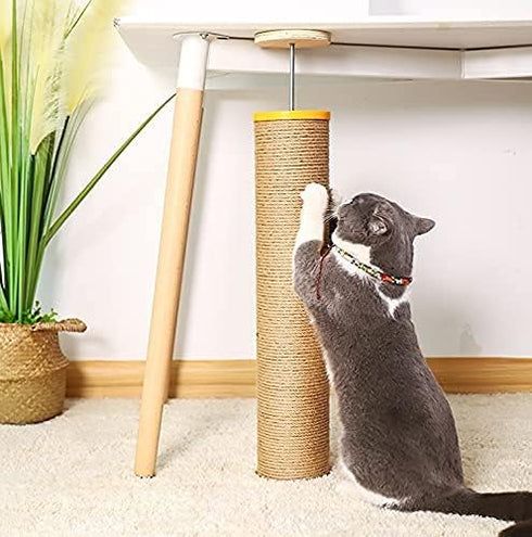 Nature Hemp Rope,1/4inch Heavy Duty Jute Twine for Cat Tree and Tower, DIY Scratcher Scratching Post Replacement, Pad, Crafts Gardening Hammock Ho...