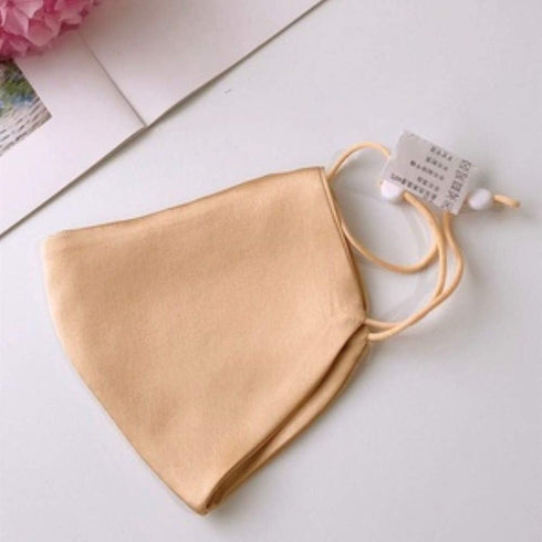100% Mulberry Silk Mask Adjustable with Filter Pocket...