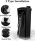 Aquarium Filter Fish Tank Filter for Turtle Tanks, Reptiles, Amphibians, Frog, Cichlids, Newt or Fish Tank Waterfall Flow Water Clean Pump (Black ...