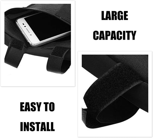 Bike Bag, Bicycle Frame Storage Bag, Bike Triangle Pouch, Bike Saddle Bag, Bike Top Tube Bag, Bike Seat Bag, Mountain Bike Accessories Pack for Ph...
