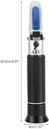 Wine Hand Held Refractometer, 0~80% Portable Alcohol Refractometer, Alcohol Meter Refractometer, for Winemaking Homebrew kit, 30 x 40 x 205 mm...