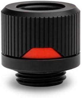 EKWB EK-Quantum Torque HDC-12 Compression Fitting, 12mm OD, Black, 15mm (LxWxH), Desktop, Hard-Tube Fitting...