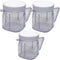 3pcs 4937 Mini 1-cup Clear Plastic cup with lid,Compatible with Oster Fusion blenders, Osterizer Blenders & Kitchen centers blender, Mini Blend bl...