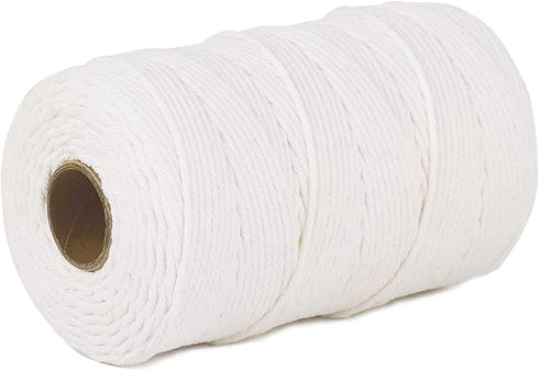 PerkHomy Cotton Butchers Twine String 500 Feet 2mm Twine for Cooking Food Safe Crafts Bakers Kitchen Butcher Meat Turkey Sausage Roasting Gift Wra...