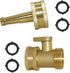 Hooshing Heavy Duty Brass Jet Nozzle High Pressure Jet Sweeper Sprayer Nozzle with Garden Hose Shut Off Valve 3/4" GHT Connector...