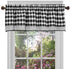 GoodGram Buffalo Check Plaid Gingham Custom Fit Farmhouse Window Valances - Assorted Colors (Black)...