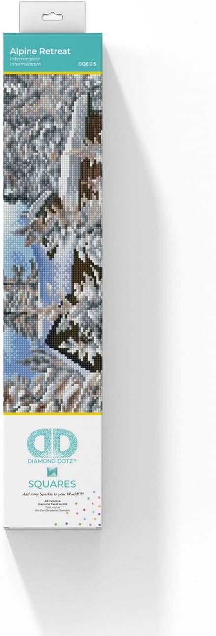 DIAMOND DOTZ ® - Alpine Retreat, Full Drill, Square Dotz, Square Diamond Painting Kits, Square Drill Diamond Painting, Diamond Painting Square Dri...