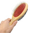 Combo Pin & Bristle Grooming Brush for Dogs and Pets with Durable Handle...