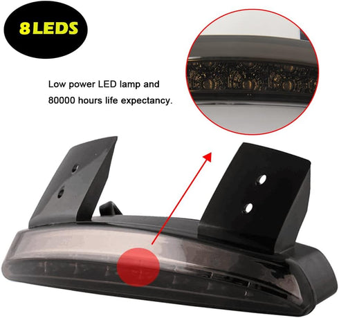 DREAMIZER Motorcycle Brake Tail light Fender Edge LED Lamp with Turn Siganls Compatible with Sportster XL883N 1200N XL1200V XL1200X Cafe Racer Cho...