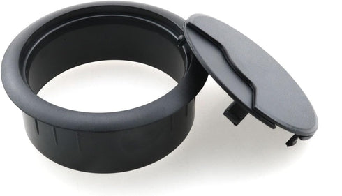 2PCS 60mm Black Plastic Cover Desk Wire Cord Cable Grommets Hole Cover Office PC Desk Cable Cord Organizer...