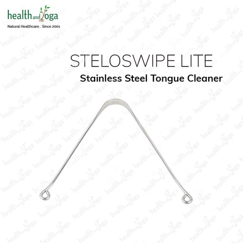 HealthAndYoga™ SteloSwipe Lite Stainless Steel Tongue Cleaners - Disposable Metal Tongue Scrapers Bulk Pack (Pack of 12) - Oral Hygiene Scraper- P...