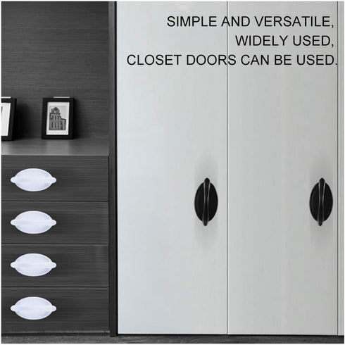 2Pcs Self-adhesive Cupboard Handles, Modern Minimalism Cupboard Door Handle, Easy Installation Cabinet Pulls, Self-stick Pull Handle for Drawer Cu...