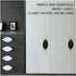 2Pcs Self-adhesive Cupboard Handles, Modern Minimalism Cupboard Door Handle, Easy Installation Cabinet Pulls, Self-stick Pull Handle for Drawer Cu...