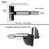 2-1/8 Inch Carbide Forstner Drill Bit, Carbide Tipped Forstner Bit for Hard Wood, Wood Drilling Bit Woodworking Hinge Cutter Tool Kits for Wood Pl...