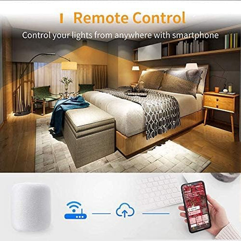 Refoss Smart WiFi Light Bulb Works with Apple HomeKit, Alexa, Google Home and App, Full Color Changing Dimmable LED Lights, A19, E26 Fitting, 2700...