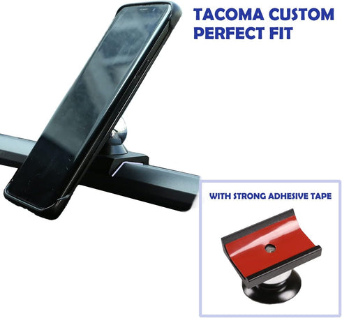 CHEAYAR Car Phone Holder,Car Phone Mount,Magnetic Phone Mount Dash Clip Black for Toyota Tacoma 2015 2016 2017 2018 2019 2020 Compatible with IPAD...