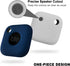 Geiomoo Silicone Case for Tile Mate 2022, Soft Scratch Resistant Cover with Carabiner (2 Pack White+Navy Blue)...