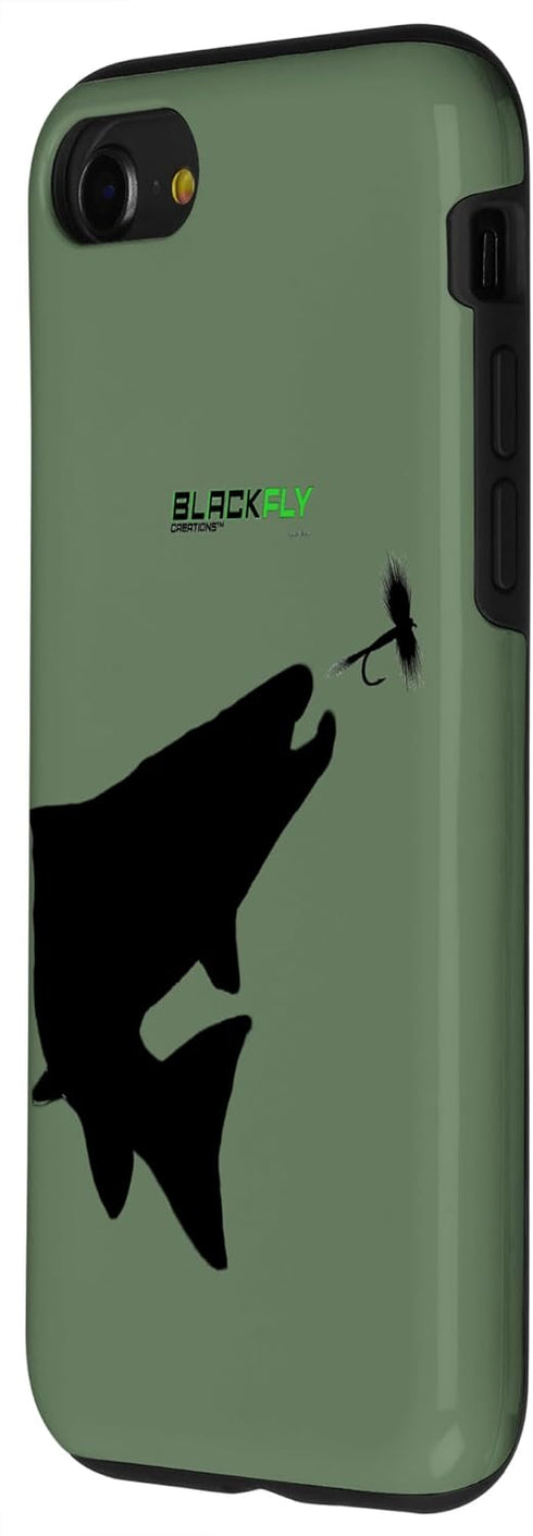 iPhone SE (2020) / 7 / 8 Fly Fishing Phone Case Trout Rising Dry Flies by Black Fly Case...
