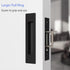 Dontay Pocket Door Edge Pull Brushed Nickel, Push Automatic Bounce Switch, Hidden Handle, Sliding Door Pull Hardware, Flush, Large Enough Pull Rin...