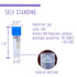 81 Pieces 2ml Small Graduated Cryovials with Storage Box, Seed Small Screw Stone Collection Holder, Plastic Screw Top Vials with Silicone O-Rings,...