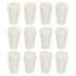 MECCANIXITY Rubber Tapered Plug 8mm to 13mm Solid Test Tubes Bungs Stopper White for Lab Home 12 Pieces...