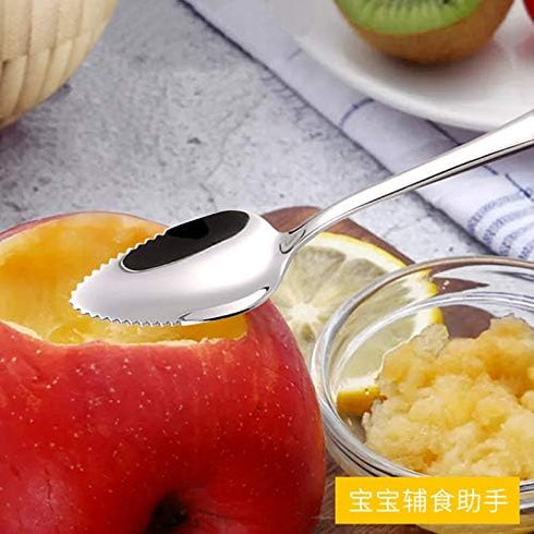 4 piece colorful Grapefruit Spoons 6.5 inch Metal Stainless Steel Grapefruit Spoons stainless steel spoon for dessert fruit and salad...