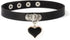 Red Choker Women Leather Black Red Pink Heart Pendant Necklace Heart Choker Punk Rock Collar Fashion Accessories Stainless Steel...