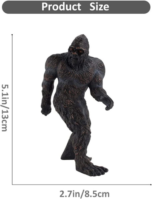 Bigfoot Figurine, 5" Legendary Monster Sasquatch Plastic Model Decoration Toy Creature Collector Figure Statue...