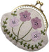1 Set Coin Purse Embroidery Pouch Making Kit Lock Embroidery Tool DIY Coin Bag (Purple Flower Style)...
