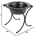 Platinum Pets Bistro Single Diner Feeder with Stainless Steel Cat/Dog Bowl, X-Small, Silver Vein...