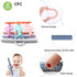 YAPROMO Baby Teething Chewy Tubes with Safe Shield,Hollow Teether Tubes for Toddlers Infants, BPA Free, Latex Free-3 Pack...