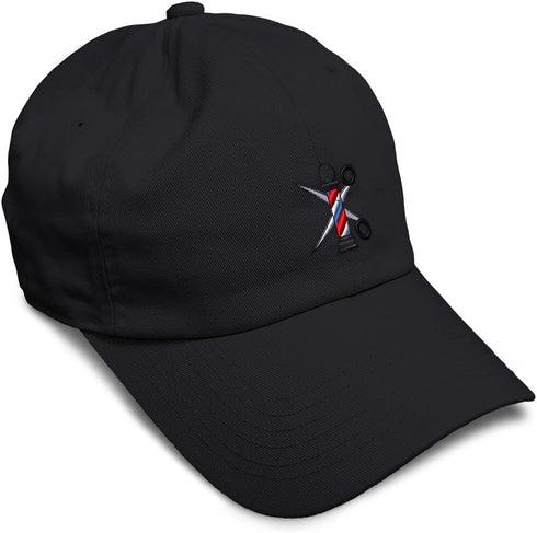 Speedy Pros Soft Baseball Hat Embroidered Dad Hat Barber Pole Scissors Embroidery Men & Ladies Baseball Cap Cotton...
