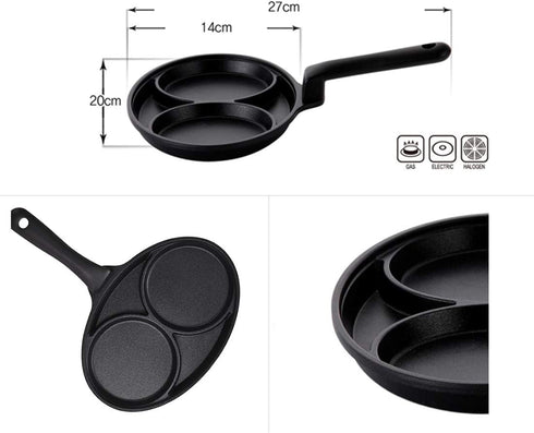 2 Space Non-Stick Coated Egg Pan...